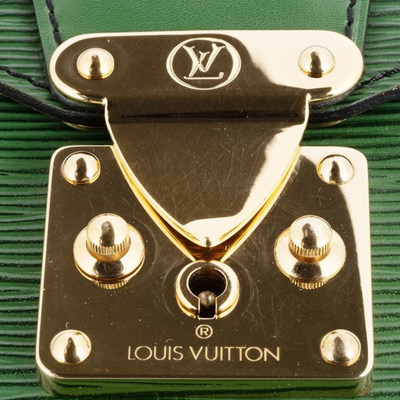 LOUIS VUITTON Green Epi Leather Clutch Bag M54455 Senator Case - Picture 5 of 12